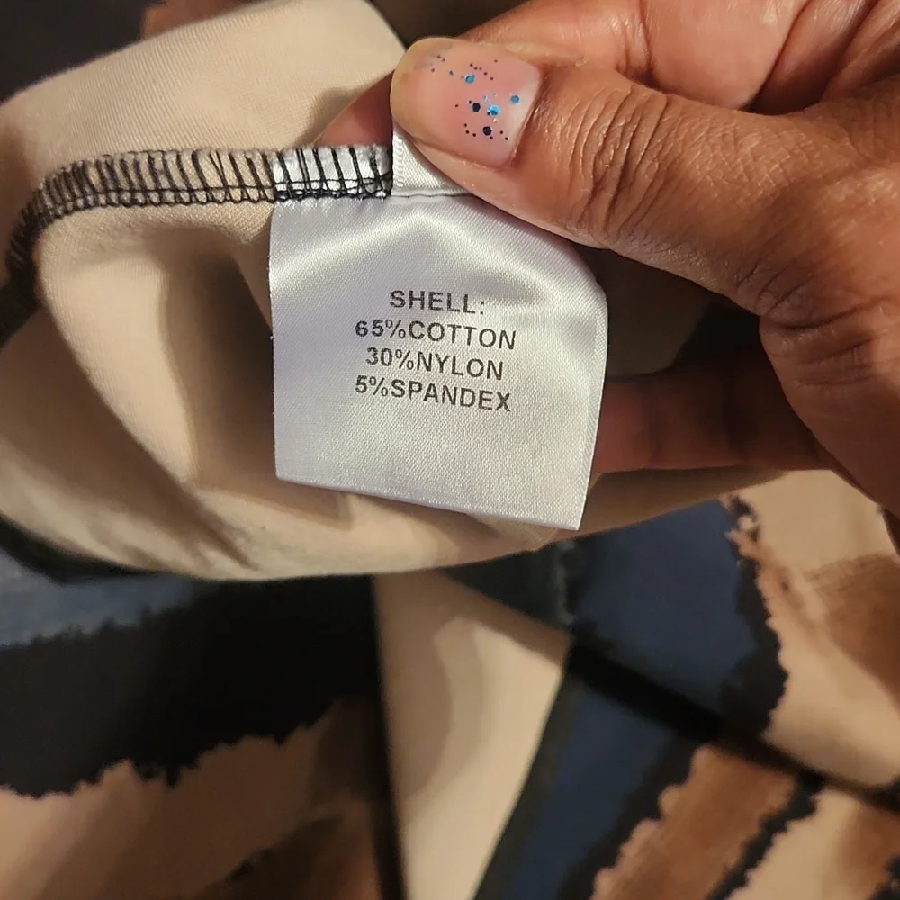 😍😍 Like new! Rmo & Jul swing dress 3/4 sleeve red, blue, brown, tan size small - Picture 7 of 7